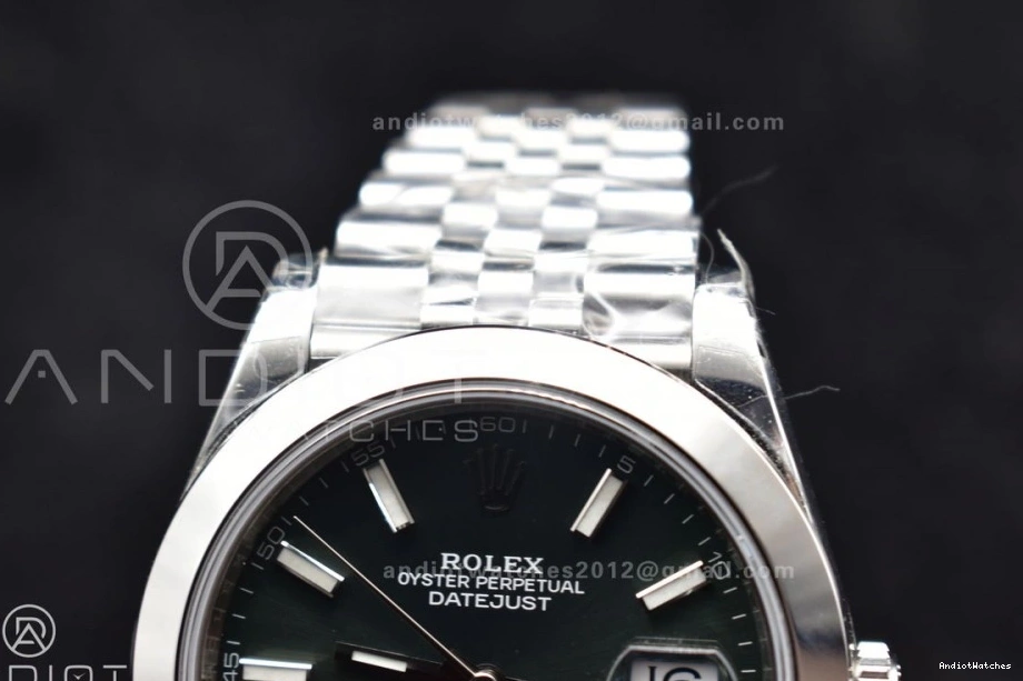 DateJust SS RelaxedFit Best VSF 41 587 1:1 Bracelet On 126300 Jubilee 904L Dial Green Edition VS 0331